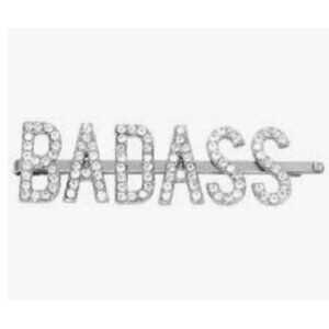 New Kitsch X Justine Marjan BADASS Rhinestone Bobby Pin Hematite